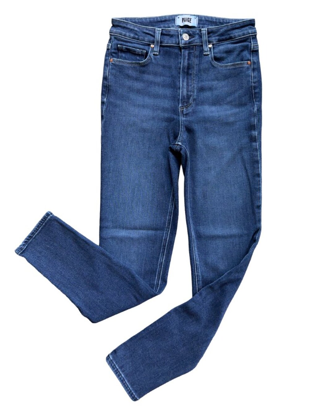 PAIGE Gemma High Rise Cigarette Jeans Womens Size 27 Sketchbook WA048 - Picture 6 of 15